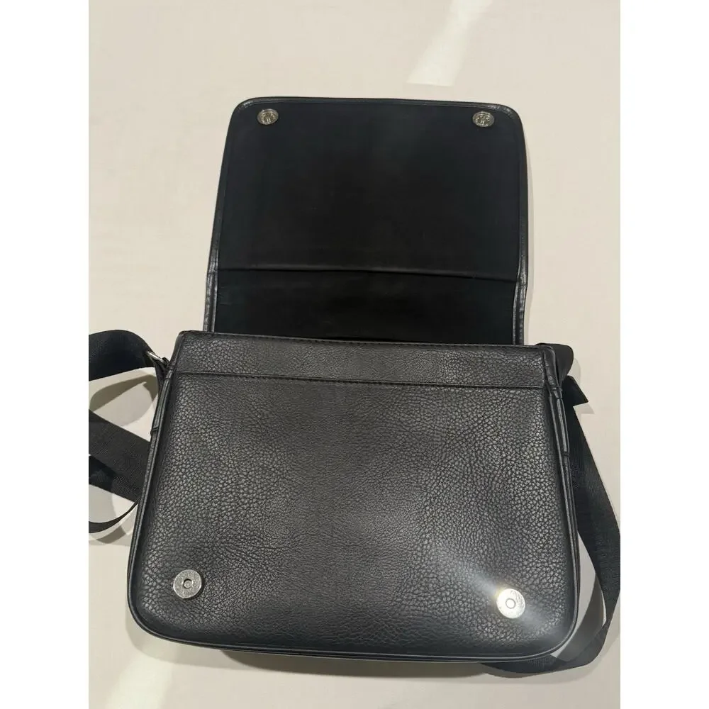 Black Messenger Bag Laptob Briefcase Shoulder Crossbody Adjustable